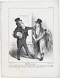Plate 10: Robert Macaire, solicitor, from 'Caricaturana,' published in Les Robert Macaires by Junca|Aubert et Cie|Aubert et Cie|Charles Philipon|Honoré Daumier