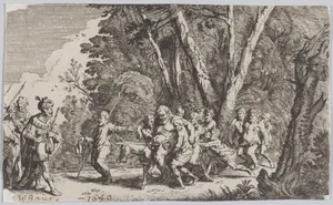 Plate 101: Silenus before King Midas, from 'Ovid's Metamorphoses'