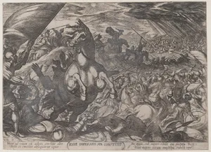 Plate 11: Joshua Ordering the Sun to Stand Still, from 'The Battles of the Old Testament'