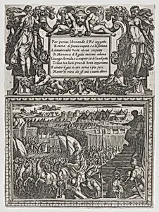 Plate 17: Illustration to Canto XVII, from Torquato Tasso's 'Gerusalemme liberata III' by Antonio Tempesta
