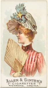 Plate 18, from the Fans of the Period series (N7) for Allen & Ginter Cigarettes Brands