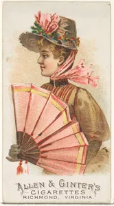 Plate 19, from the Fans of the Period series (N7) for Allen & Ginter Cigarettes Brands
