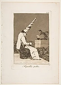 Plate 23 from "Los Caprichos": These specks of dust (Aquellos polbos) by Goya (Francisco de Goya y Lucientes)