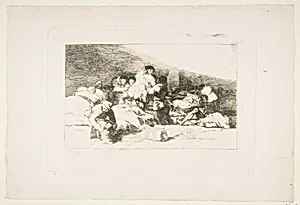 Plate 25 from "The Disasters of War" (Los Desastres de la Guerra): 'These too' (Tambien estos) by Goya (Francisco de Goya y Lucientes)
