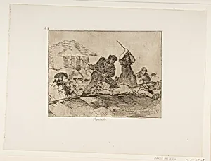 Plate 28 from "The Disasters of War" (Los Desastres de la Guerra): 'Rabble' (Populacho) by Goya (Francisco de Goya y Lucientes)