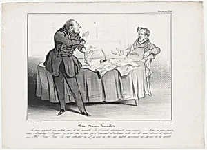 Plate 33: Robert Macaire journalist, from 'Caricaturana,' published in Les Robert Macaires by Junca|Charles Philipon|Aubert et Cie|Aubert et Cie|Honoré Daumier