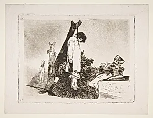 Plate 36 from "The Disasters of War" (Los Desastres de La Guerra): 'Not [in this case] either' (Tampoco) by Goya (Francisco de Goya y Lucientes)