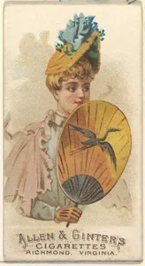 Plate 36, from the Fans of the Period series (N7) for Allen & Ginter Cigarettes Brands