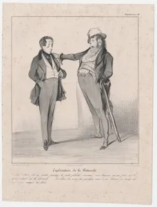 Plate 37: Exploitation of paternity, from 'Caricaturana,' published in Les Robert Macaires