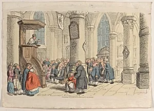 Plate 38, from "World in Miniature" by Thomas Rowlandson|Rudolph Ackermann, London