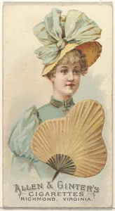 Plate 39, from the Fans of the Period series (N7) for Allen & Ginter Cigarettes Brands