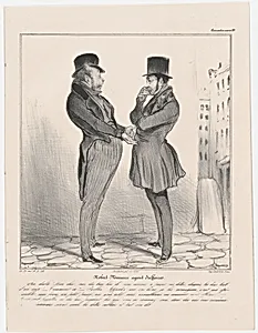 Plate 39: Robert Macaire business agent, from 'Caricaturana,' published in Les Robert Macaires by Aubert et Cie|Charles Philipon|Honoré Daumier|Junca|Aubert et Cie