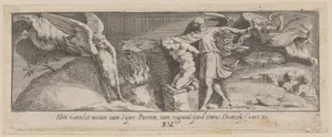 Plate 4: The Sacrifice of Abraham, from Genesis Chapter 22, after a lost fresco in the basamento of Bay 4 of the Vatican Loggia