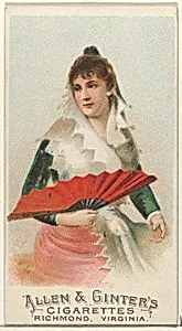 Plate 45, from the Fans of the Period series (N7) for Allen & Ginter Cigarettes Brands by Allen & Ginter|Schumacher & Ettlinger