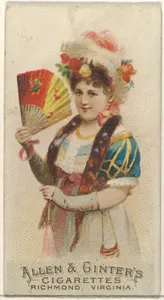 Plate 46, from the Fans of the Period series (N7) for Allen & Ginter Cigarettes Brands