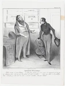 Plate 46: Theatrical agent, from 'Caricaturana,' published in Les Robert Macaires