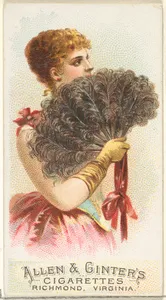 Plate 6, from the Fans of the Period series (N7) for Allen & Ginter Cigarettes Brands