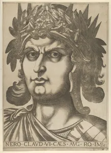 Plate 6: Nero with his head turned slightly to the right, from "The Twelve Caesars"