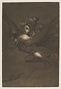 Plate 64 from "Los Caprichos": Bon Voyage (Buen Viage) by Goya (Francisco de Goya y Lucientes)