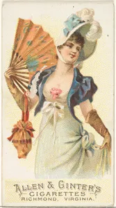 Plate 7, from the Fans of the Period series (N7) for Allen & Ginter Cigarettes Brands