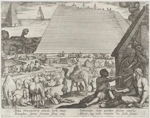 Plate 7: The Pyramids in Egypt, from 'The Seven Wonders of The World'