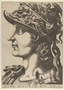 Plate 8: Otho in profile facing left, from "The Twelve Caesars"