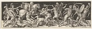 Plate from Battles and Victories (Combats et Triomphes) by Etienne Delaune