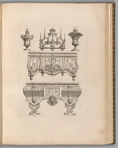 Plate from Ornament Designs Invented by J. Berain (page 71)