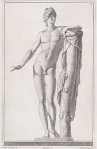 Plate X (10): Apollo, from "Museum Florentinum" (Statuae antiquae dorum et virorum illustrium)