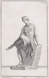 Plate XXXIII (33): Venus, from "Museum Florentinum" (Statuae antiquae dorum et virorum illustrium)