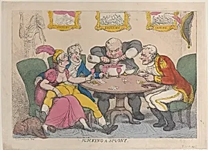 Plucking a Spoony by Thomas Rowlandson