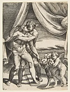 Pluto and Proserpine, from "The Loves of the Gods" by Giulio Bonasone