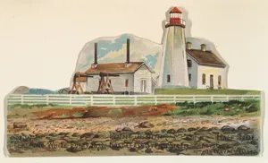 Point Judith, from the Lighthouses series (N119) issued by Duke Sons & Co. to promote Honest Long Cut Tobacco