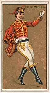 Polish Mazurka, from National Dances (N225, Type 1) issued by Kinney Bros. by Kinney Brothers Tobacco Company
