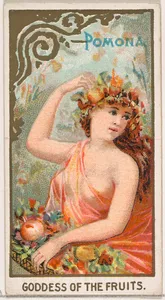 Pomona, Goddess of the Fruits, from the Goddesses of the Greeks and Romans series (N188) issued by Wm. S. Kimball & Co.