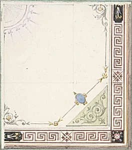 Pompeiian Design for Paneling by Jules-Edmond-Charles Lachaise|Eugène-Pierre Gourdet