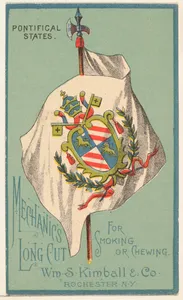 Pontifical States, from the National Flags series (N195) issued by Wm. S. Kimball & Co.