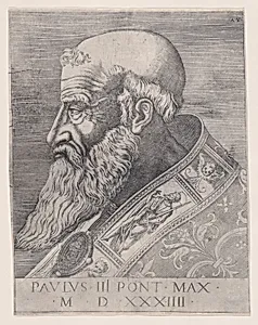 Pope Paul III, Bareheaded