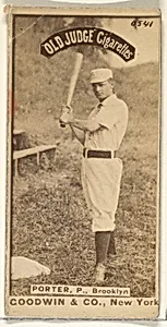 Porter, Pitcher, Brooklyn, from the Old Judge series (N172) for Old Judge Cigarettes by Goodwin & Company