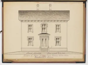 Portfolio containing Six Designs for the George Henry Lyon House, Cambridge, Massachusetts