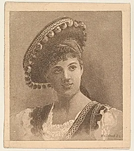 Portrait, from the Women's Portraits series (N198) issued by Wm. S. Kimball & Co. by William Wellstood|William S. Kimball & Company
