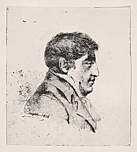 Portrait, head of a man