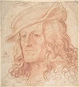 Portrait of a man, bust-length, wearing a hat
