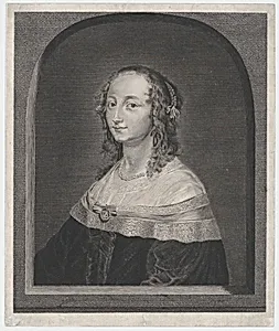 Portrait of a woman with a lace collar and a necklace, possibly Rubens' wife by Francesco Zucchi|Peter Paul Rubens