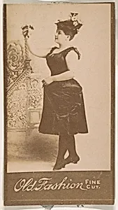 Portrait of actress, from the Actresses series (N664) promoting Old Fashion Fine Cut Tobacco