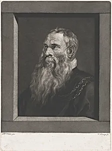 Portrait of an old man with a beard
