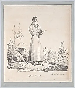 Portrait of Carle Vernet Sketching