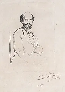 Portrait of Charles Hayem by Edgar Degas|Marcellin Desboutin|Charles Hayem