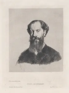 Portrait of Jules Jacquemart, from "Gazette des Beaux-Arts"