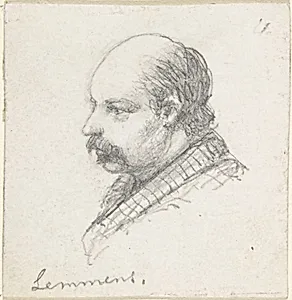 Portrait of Lemmens by Anonymous, French, 19th century
